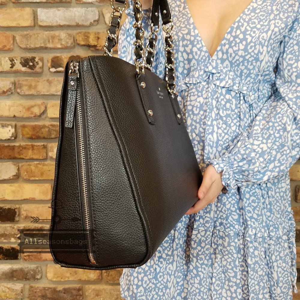 KATE SPADE Andee Leather Cobble Hill Tote Black - Picture 8 of 14